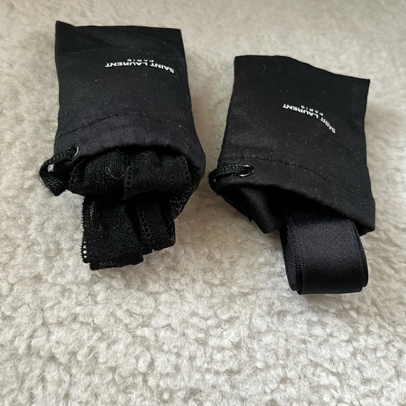 Saint Laurent Paris Blaze 45 Crystals Leather Suede Ankle Boots Black - Picture 10 of 17